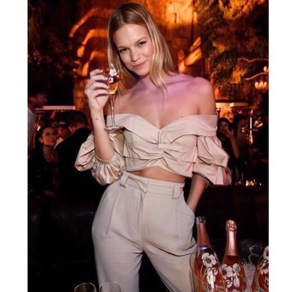 Johanna Ortiz ‘Mestizo’ Off-The-Shoulder cropped top size 2